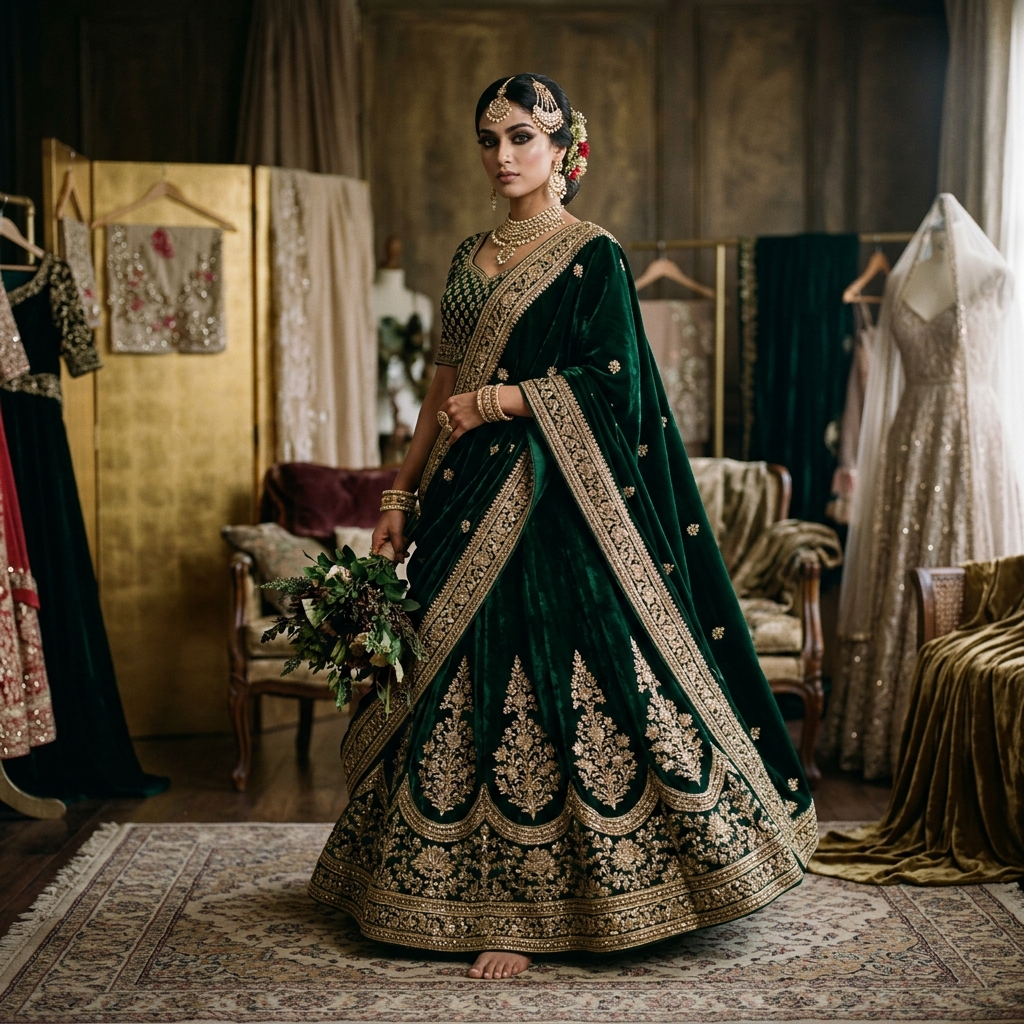 Look 01 - Zarrin Emerald Velvet